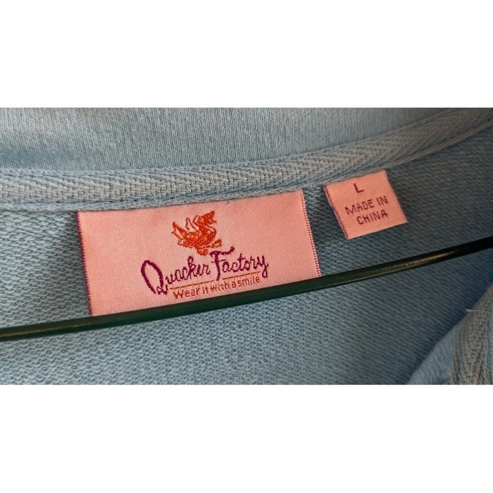 Womens Jacket Top Quacker Factory L Butterfly Rhinestone Bling Cottagecore Art - Picture 6 of 9